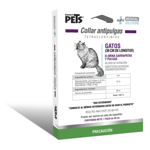 Collar antipulgas para gatos con duración de 90 días