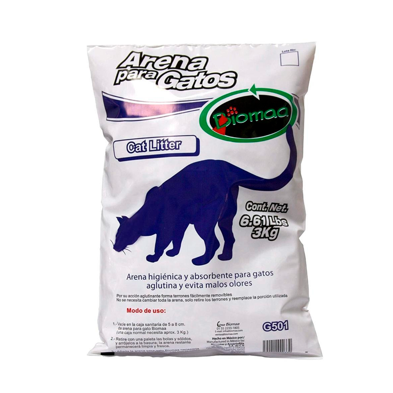 Producto Arena para gato bolsa 3 kg