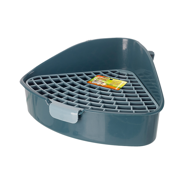 Baño esquinero para conejo