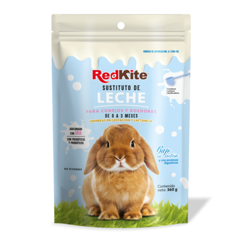 Sustituto de leche para conejos y roedores