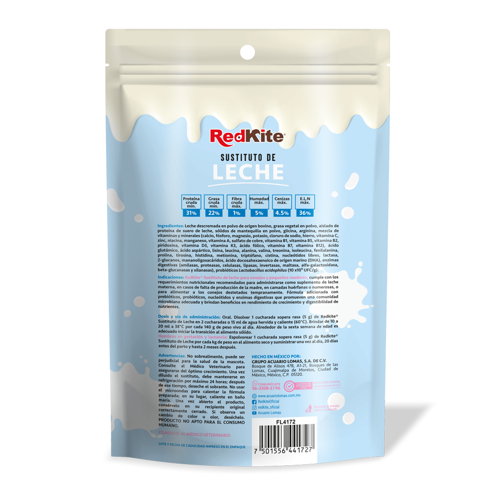 Sustituto de leche para conejos y roedores - Imagen 2